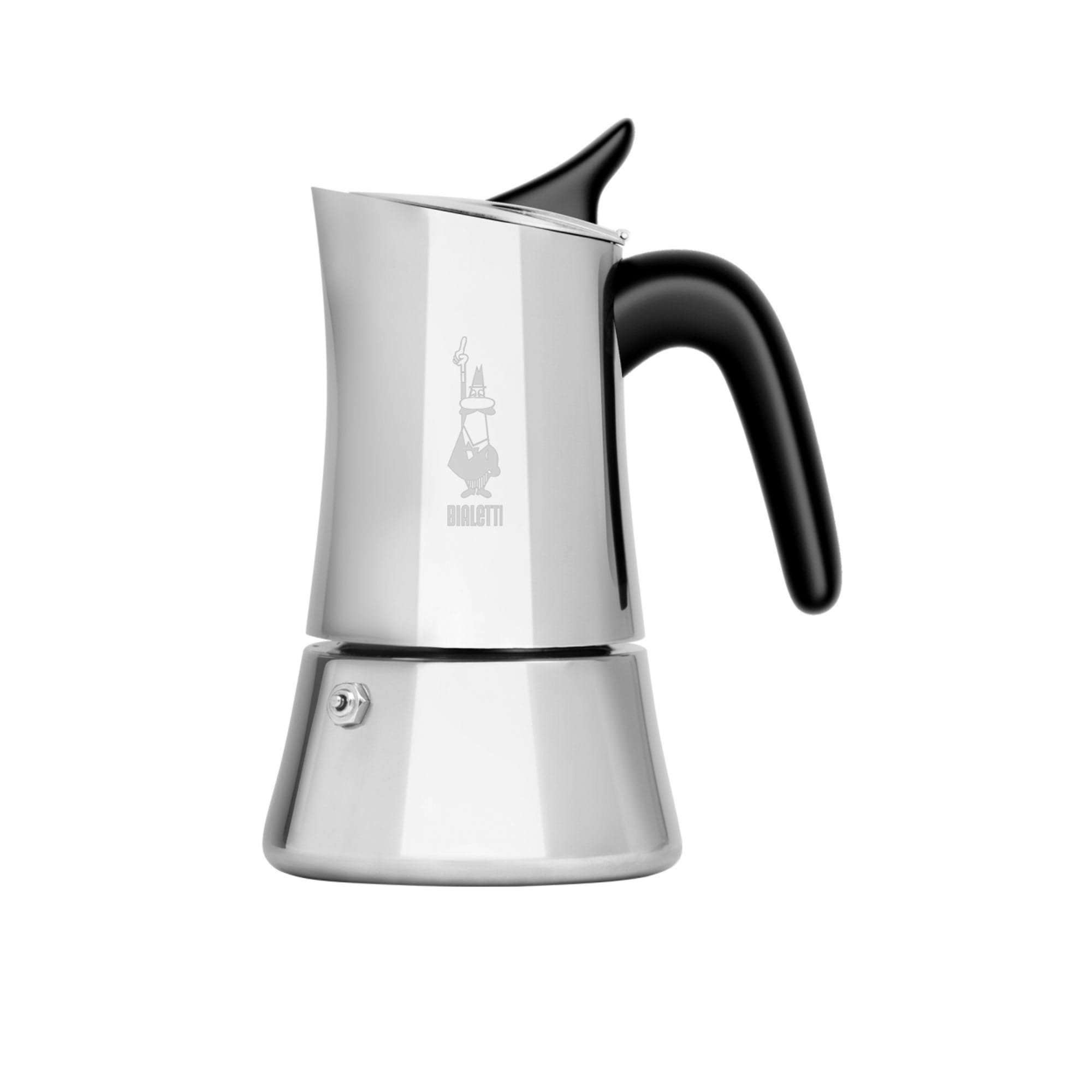 Bialetti Moon Exclusive Stainless Steel Induction Espresso Maker 6 Cup
